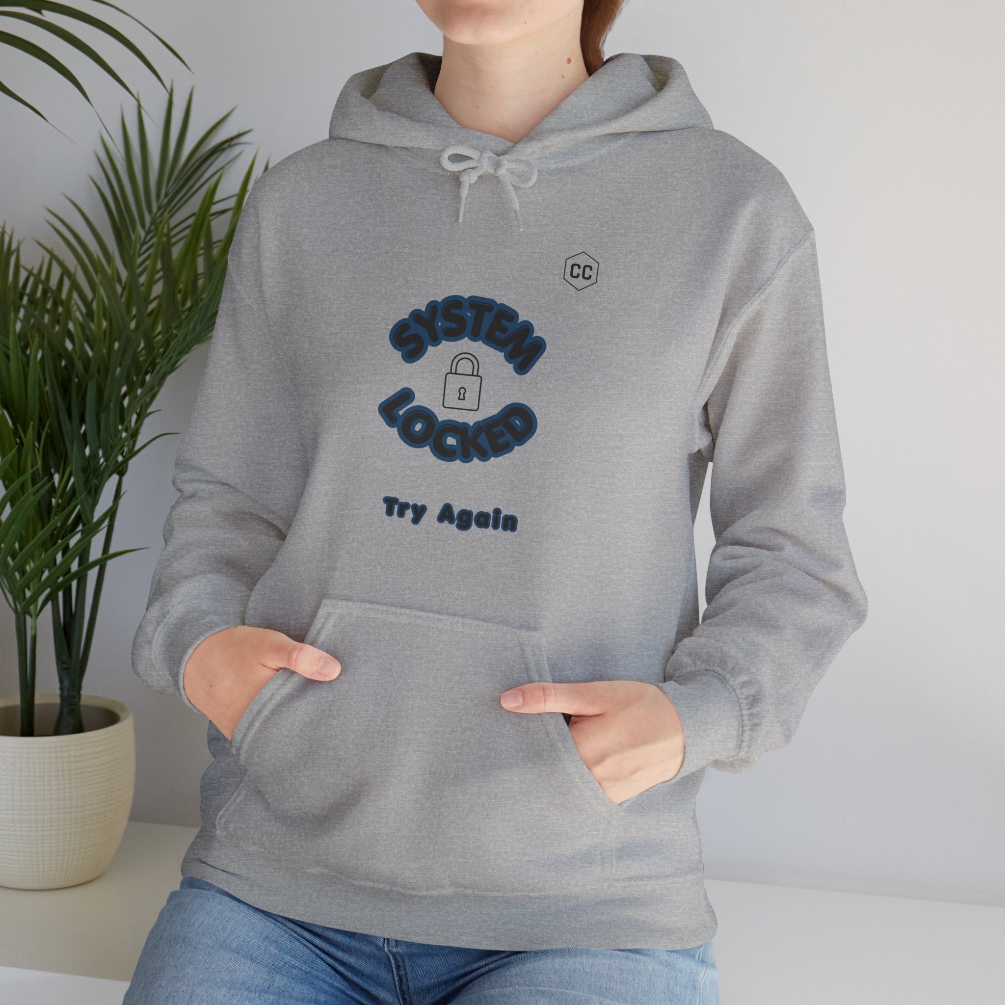 CipherCore System Locked Graphic Hoodie | Digital-Era Identity Wear