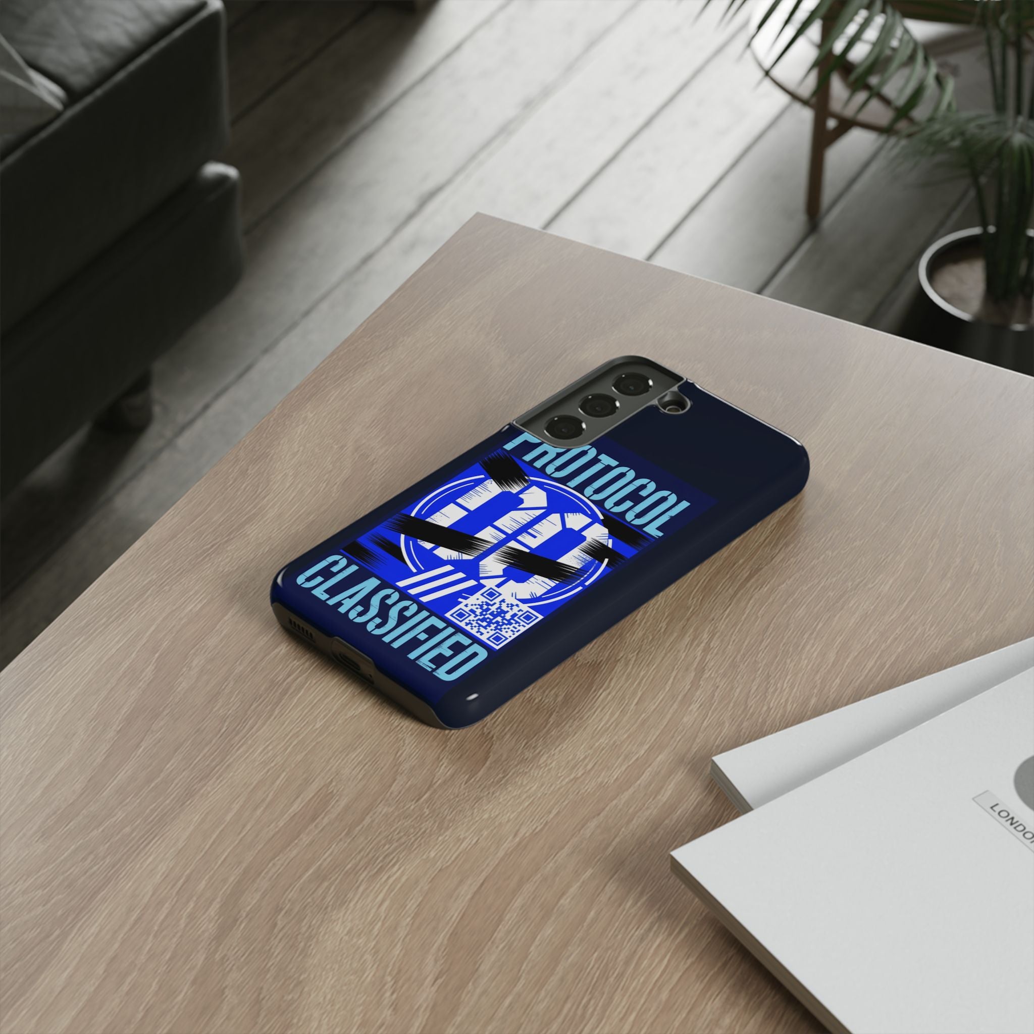 CipherCore Redacted Dual-Layer Phone Case | Digital-Era Identity Accessory