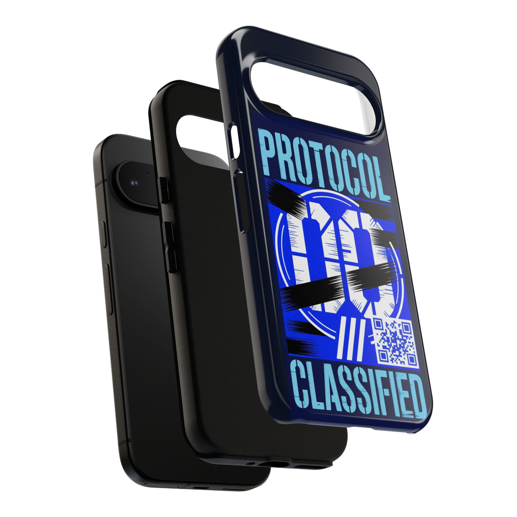 CipherCore Redacted Dual-Layer Phone Case | Digital-Era Identity Accessory