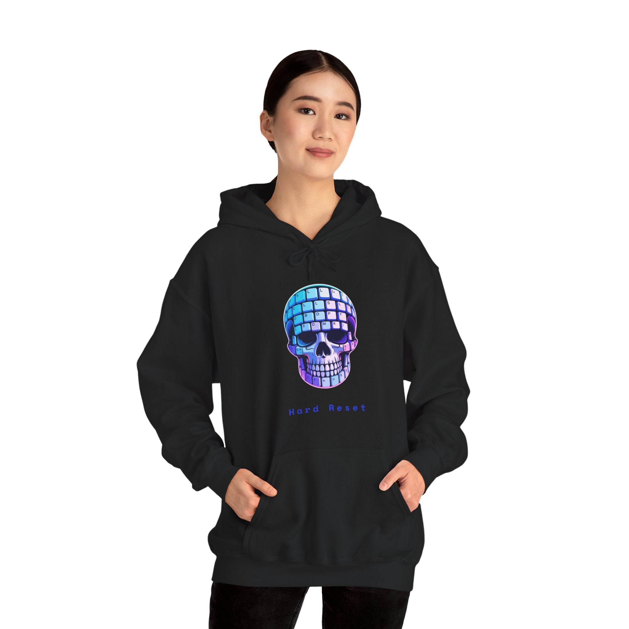 CipherCore Skull Keyboard Graphic Hoodie | Digital-Era Identity Wear