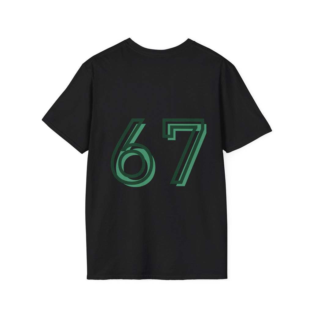 CipherCore 67 Retro Athletic Graphic Tee | Digital-Era Identity Wear
