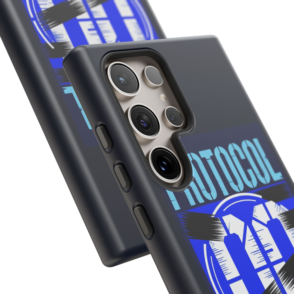 CipherCore Redacted Dual-Layer Phone Case | Digital-Era Identity Accessory