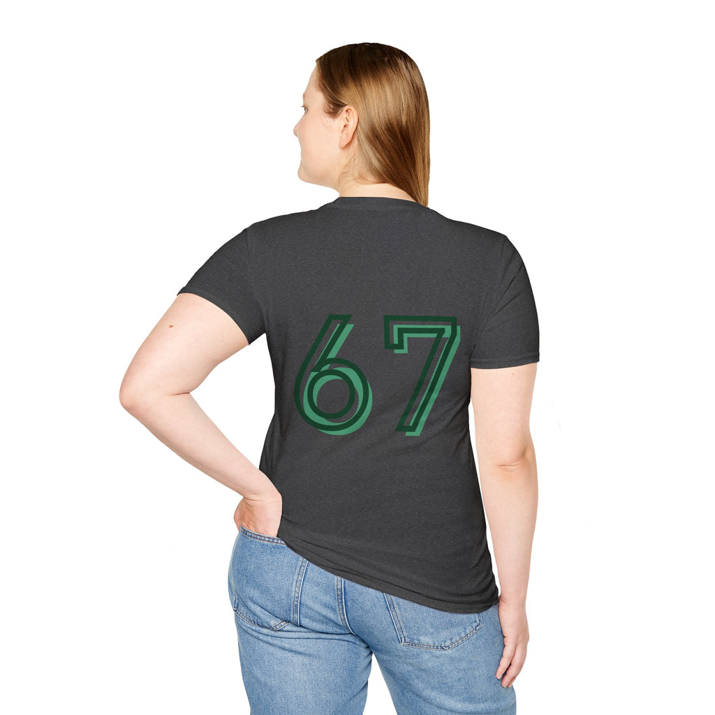 CipherCore 67 Retro Athletic Graphic Tee | Digital-Era Identity Wear