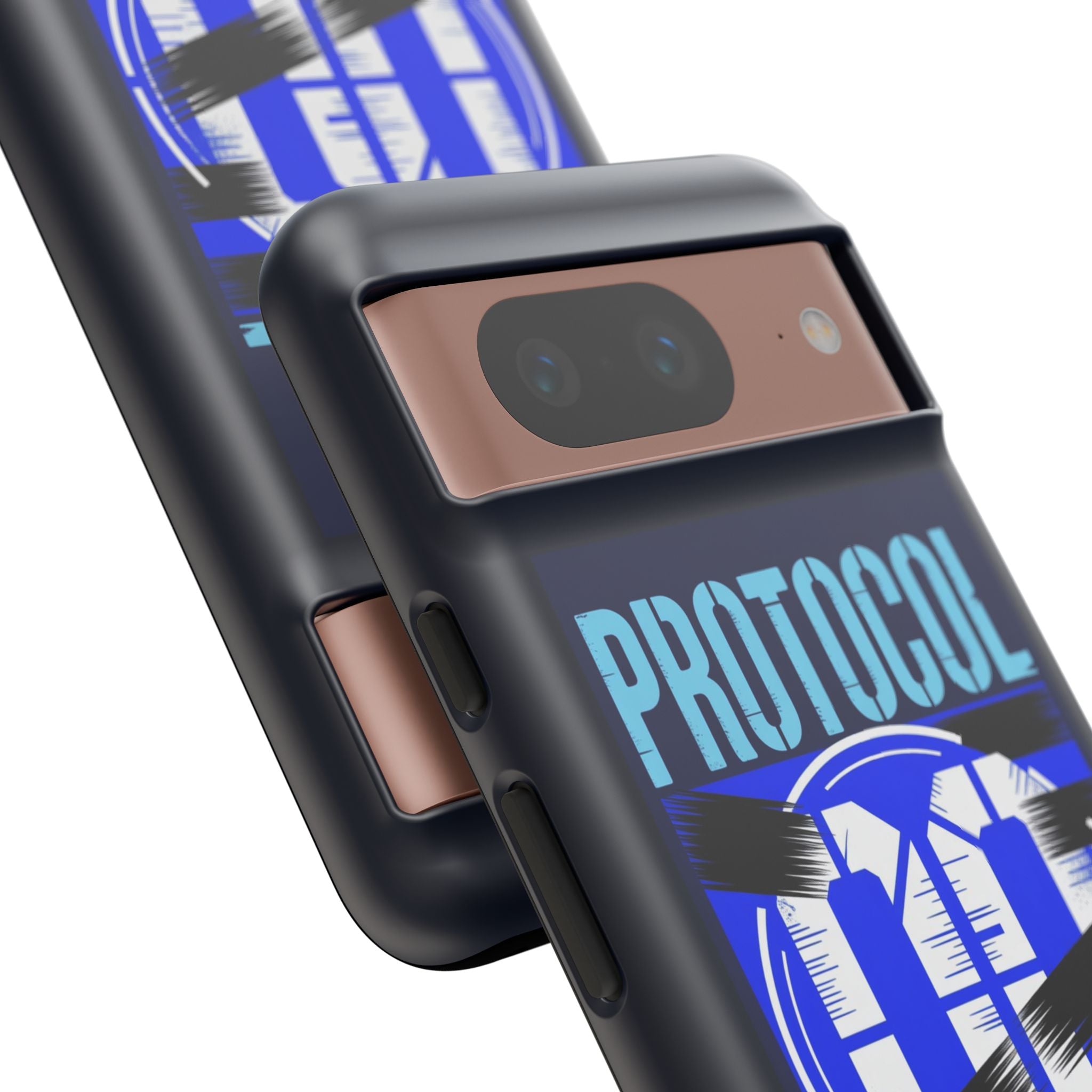 CipherCore Redacted Dual-Layer Phone Case | Digital-Era Identity Accessory