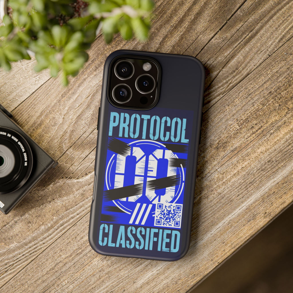 CipherCore Redacted Dual-Layer Phone Case | Digital-Era Identity Accessory