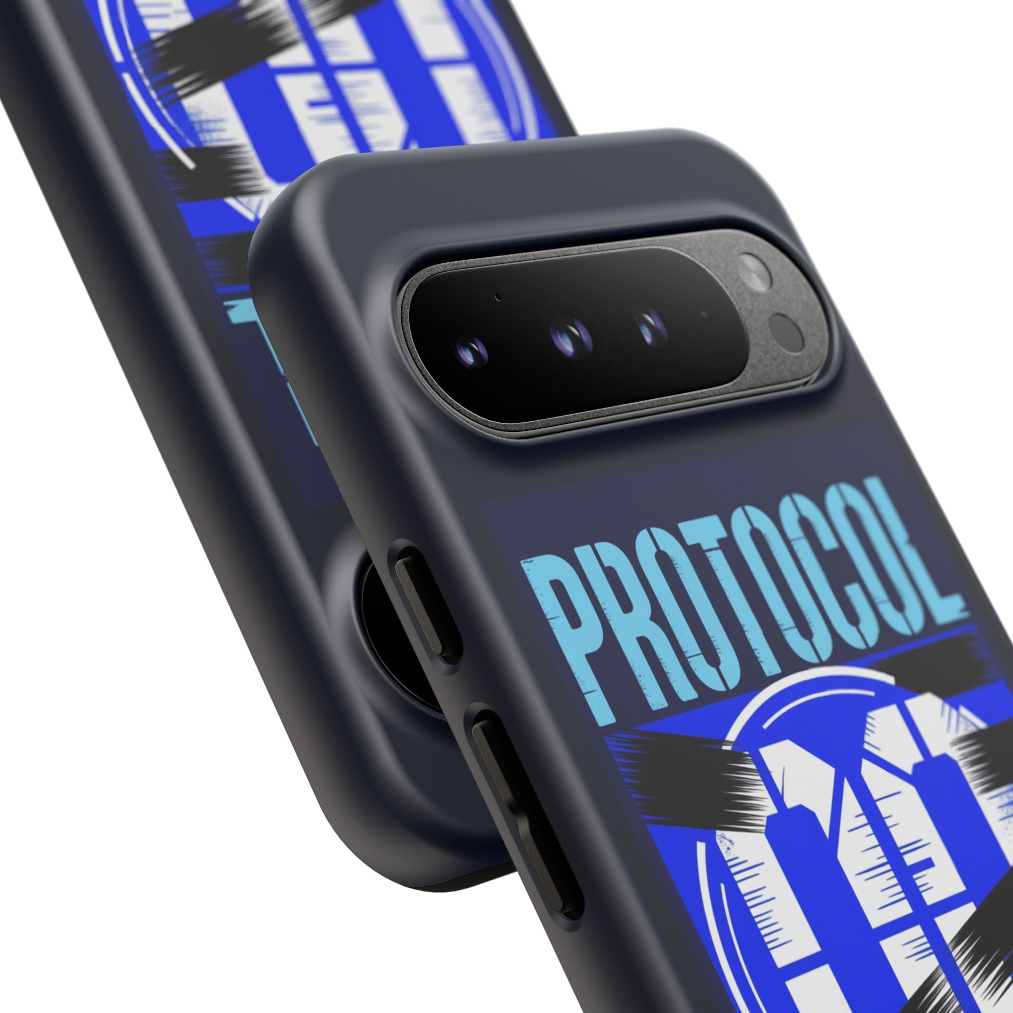 CipherCore Redacted Dual-Layer Phone Case | Digital-Era Identity Accessory