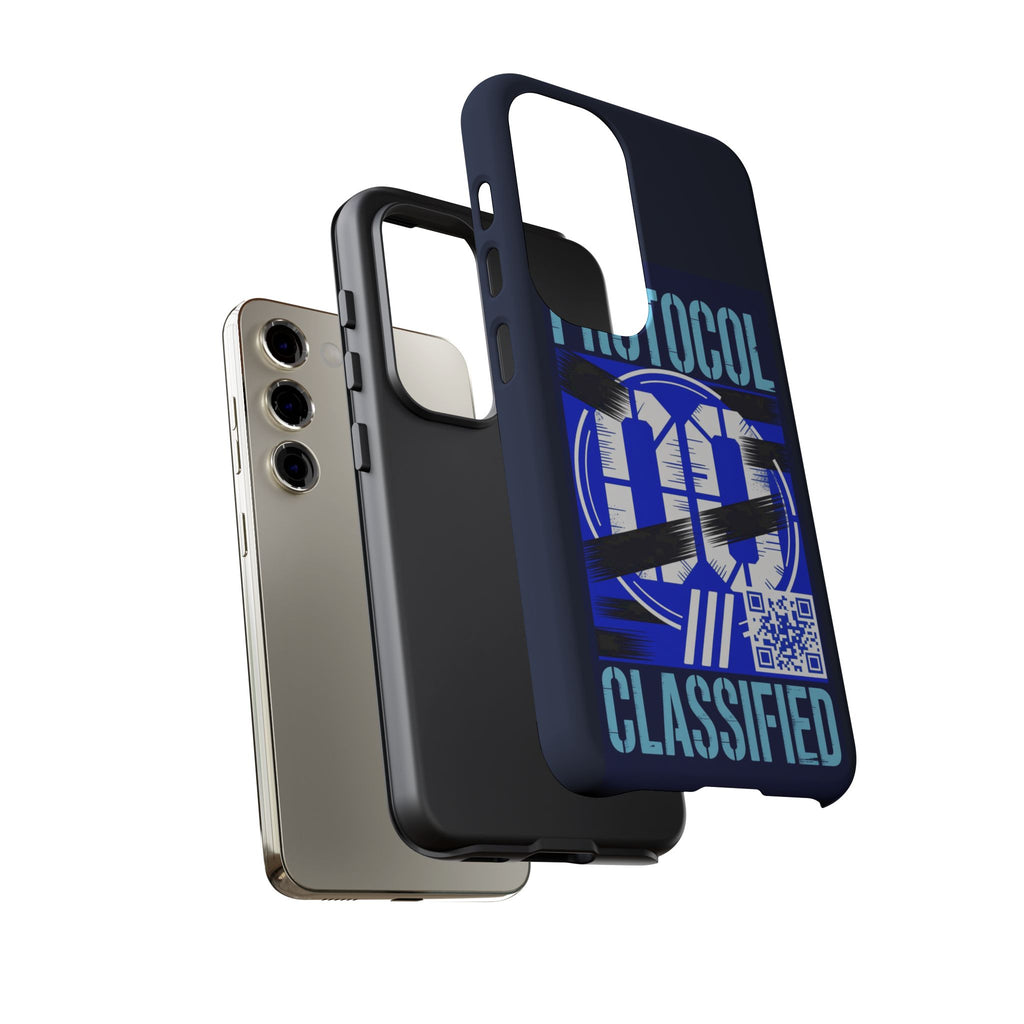 CipherCore Redacted Dual-Layer Phone Case | Digital-Era Identity Accessory