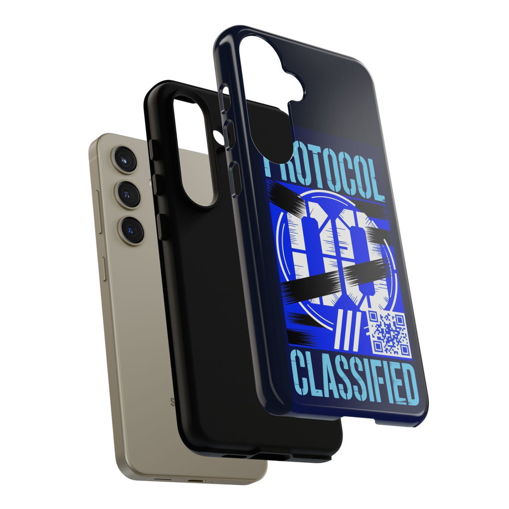 CipherCore Redacted Dual-Layer Phone Case | Digital-Era Identity Accessory